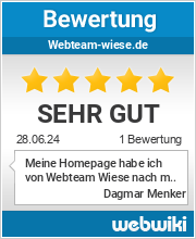 Bewertungen zu webteam-wiese.de