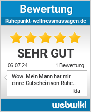 Bewertungen zu ruhepunkt-wellnessmassagen.de
