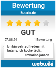Bewertungen zu butaris.de