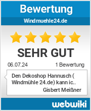 Bewertungen zu windmuehle24.de