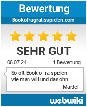 Bewertungen zu bookofragratisspielen.com