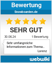 Bewertungen zu snowboarden.de
