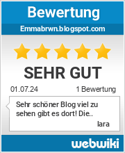 Bewertungen zu emmabrwn.blogspot.com