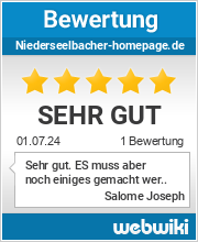 Bewertungen zu niederseelbacher-homepage.de