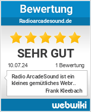 Bewertungen zu radioarcadesound.de