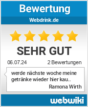 Bewertungen zu webdrink.de