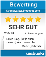 Bewertungen zu strongwalker.blogspot.com