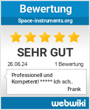 Bewertungen zu space-instruments.org