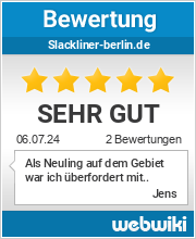 Bewertungen zu slackliner-berlin.de