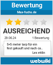 Bewertungen zu max-fuchs.de