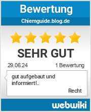 Bewertungen zu chiemguide.blog.de