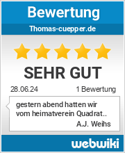 Bewertungen zu thomas-cuepper.de