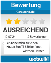 Bewertungen zu caraworld.de