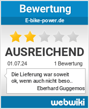 Bewertungen zu e-bike-power.de