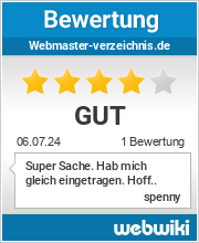 Bewertungen zu webmaster-verzeichnis.de
