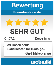 Bewertungen zu essen-bei-bodo.de