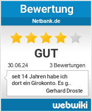 Bewertungen zu netbank.de