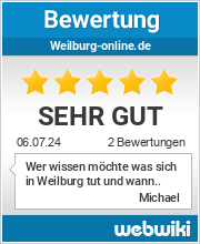 Bewertungen zu weilburg-online.de