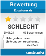 Bewertungen zu europhones.de