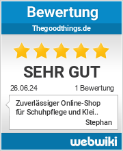 Bewertungen zu thegoodthings.de