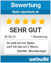 Bewertungen zu radio-alpenfunk.de