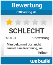 Bewertungen zu 030casting.de