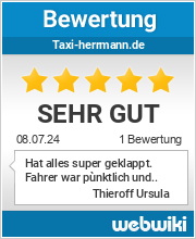 Bewertungen zu taxi-herrmann.de