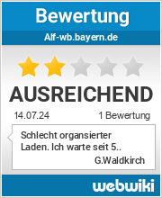 Bewertungen zu alf-wb.bayern.de