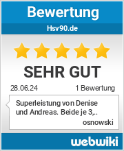 Bewertungen zu hsv90.de
