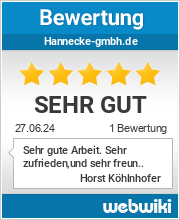 Bewertungen zu hannecke-gmbh.de