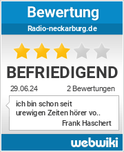 Bewertungen zu radio-neckarburg.de