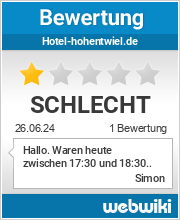 Bewertungen zu hotel-hohentwiel.de