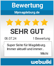 Bewertungen zu mymagdeburg.de