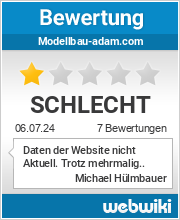 Bewertungen zu modellbau-adam.com