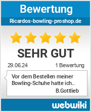 Bewertungen zu ricardos-bowling-proshop.de