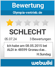 Bewertungen zu olympia-vertrieb.de
