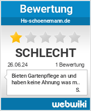 Bewertungen zu hs-schoenemann.de