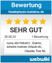 Bewertungen zu hundephysio-karlakox.de