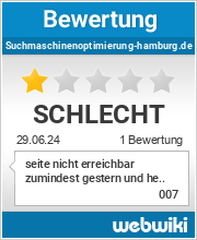 Bewertungen zu suchmaschinenoptimierung-hamburg.de