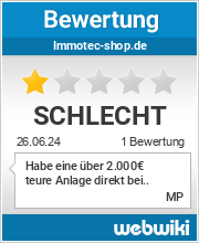 Bewertungen zu immotec-shop.de