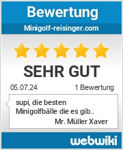 Bewertungen zu minigolf-reisinger.com