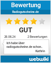 Bewertungen zu radiogutscheine.de