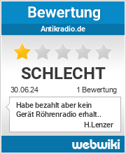 Bewertungen zu antikradio.de