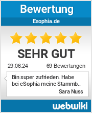 Bewertungen zu esophia.de