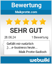 Bewertungen zu maikprotte.com