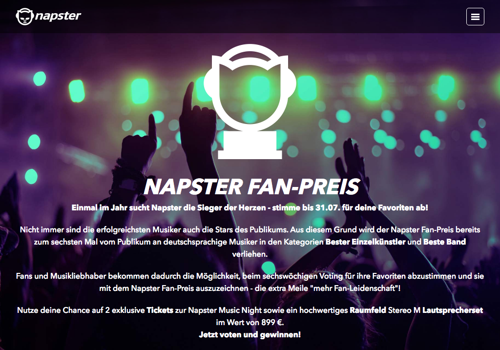 (c) Napster-fan-preis.de