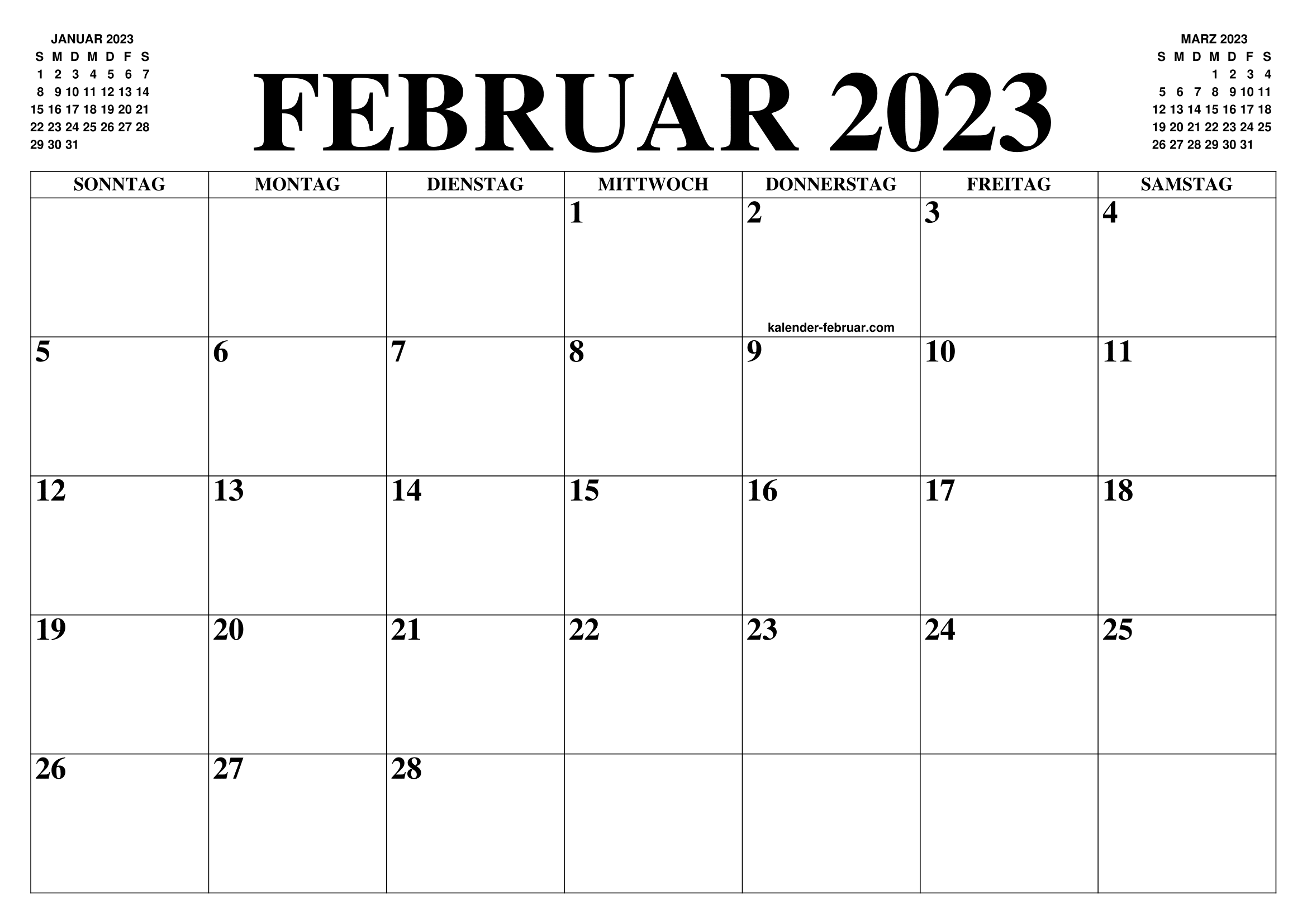 (c) Kalender-februar.com