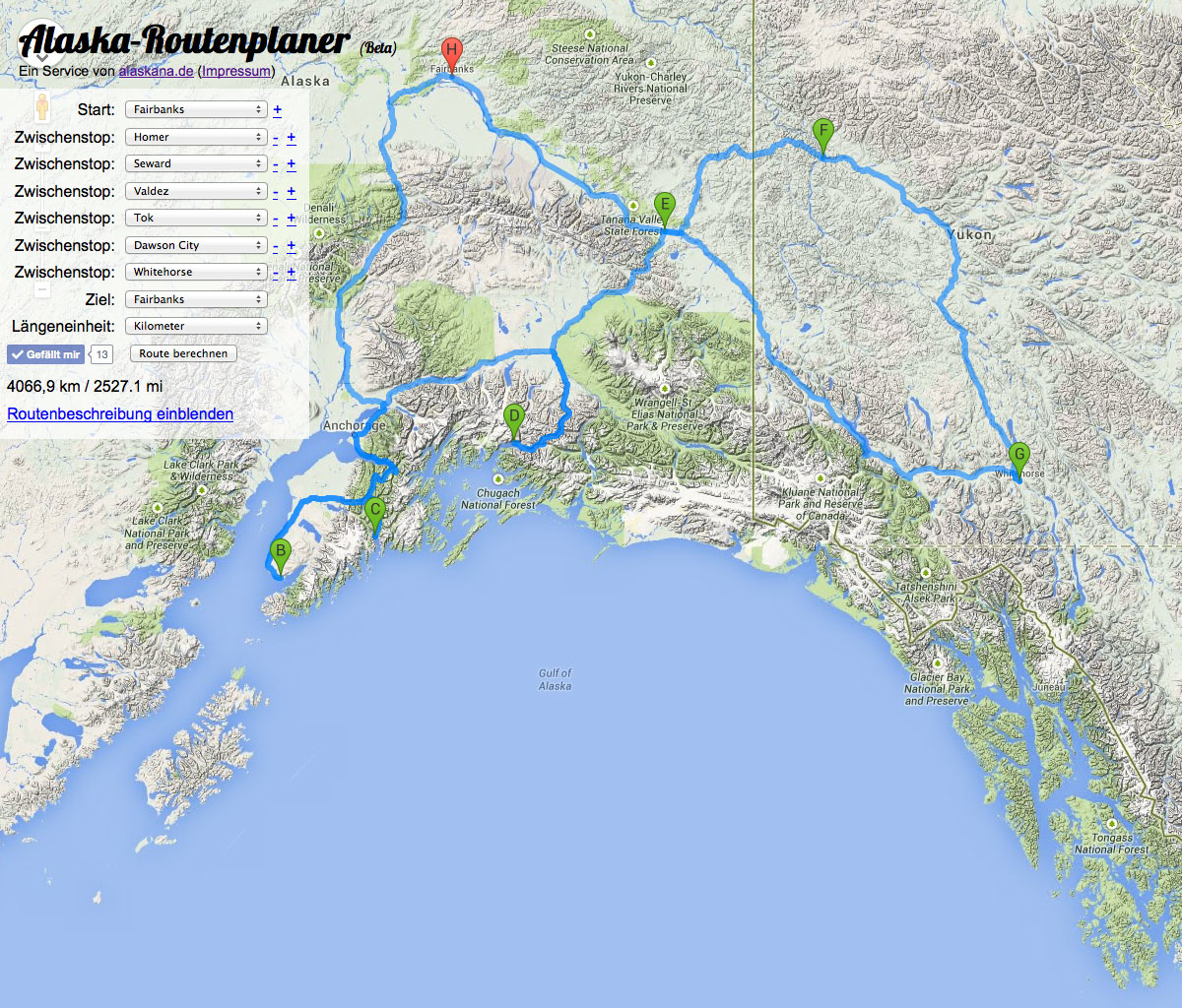(c) Alaska-routenplaner.de